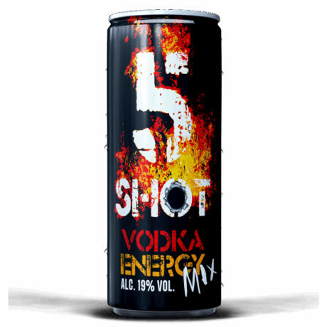 5 SHOTS VODKA ENERGY LATA 24/250ml